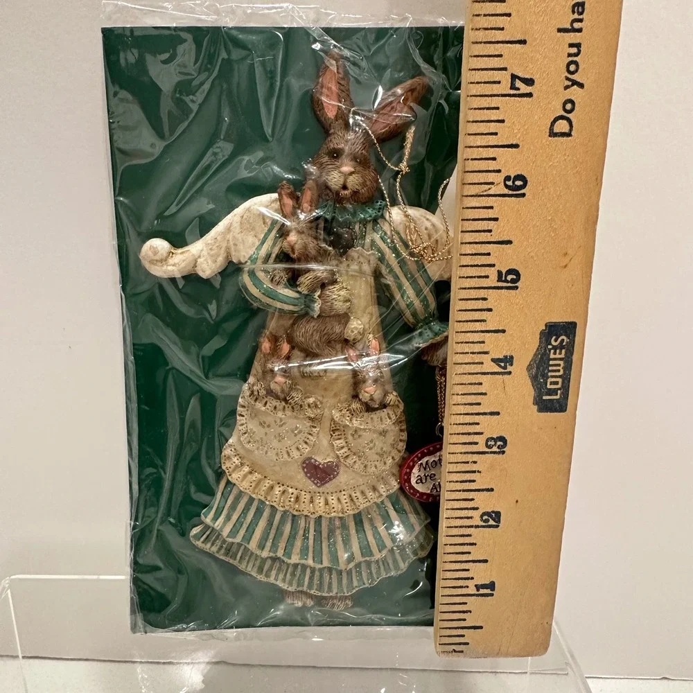Kurt S Adler Mothers are Special Angels Bunny Ornament Kandys Heart and Home NEW